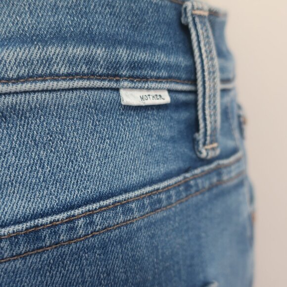 NWT Womens MOTHER The Dodger Ankle Blue Wide Leg Jeans 31 - Picture 6 of 11